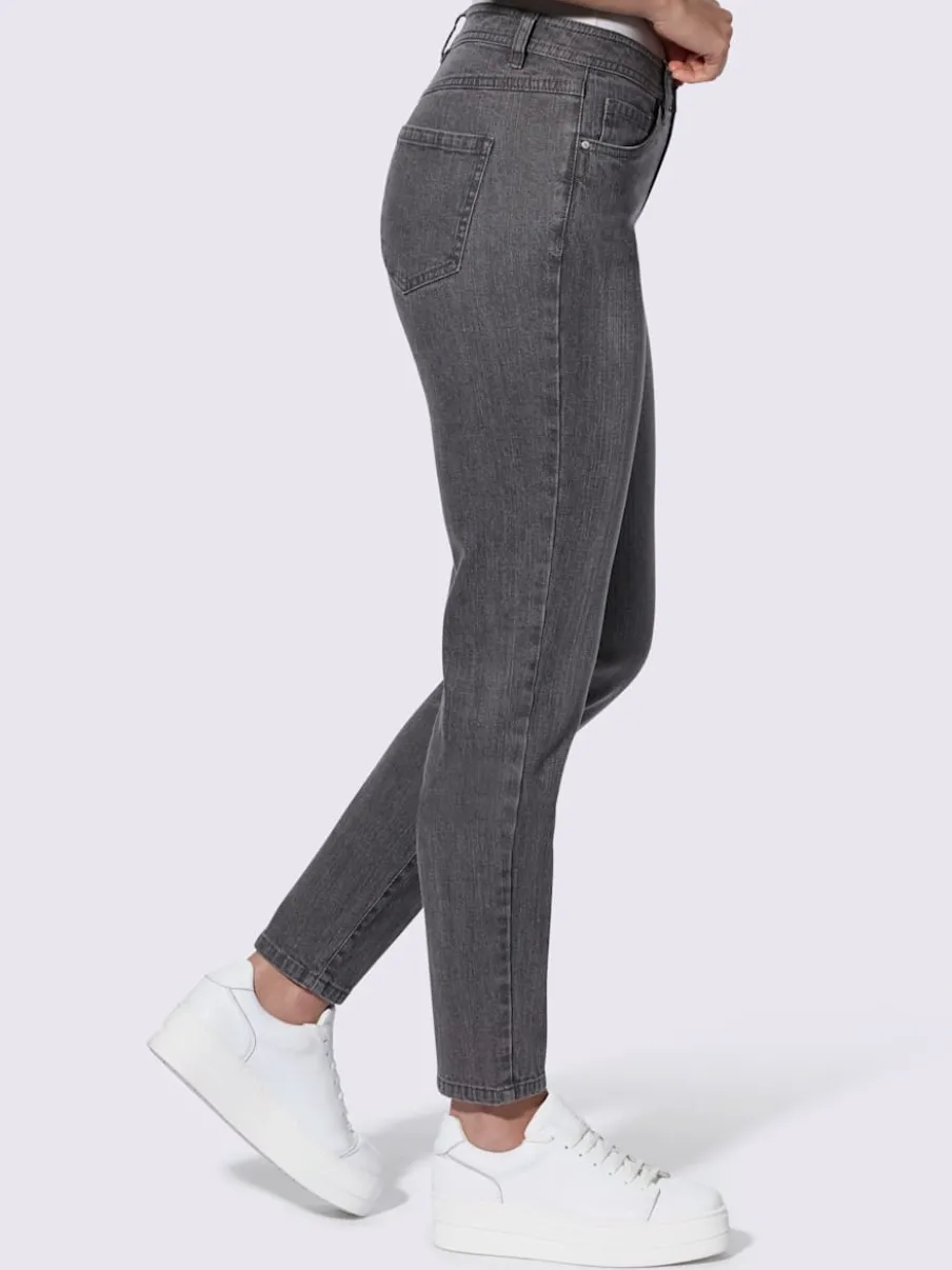 Jean 5 poches en coton extensible idéal pour tous