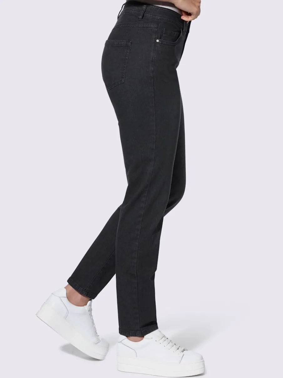 Jean 5 poches en coton extensible idéal pour tous