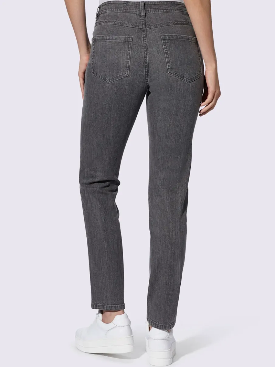 Jean 5 poches en coton extensible idéal pour tous