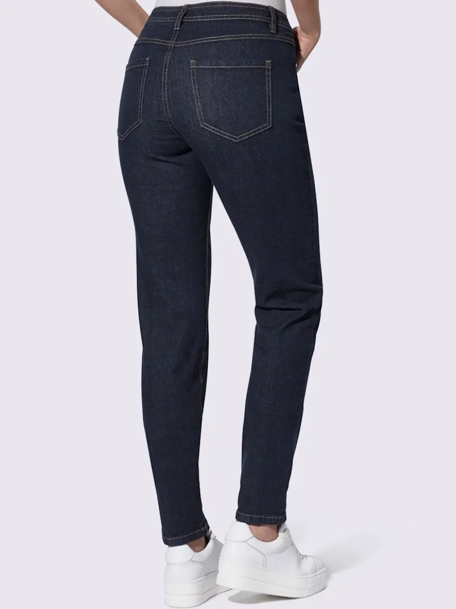 Jean 5 poches en coton extensible idéal pour tous