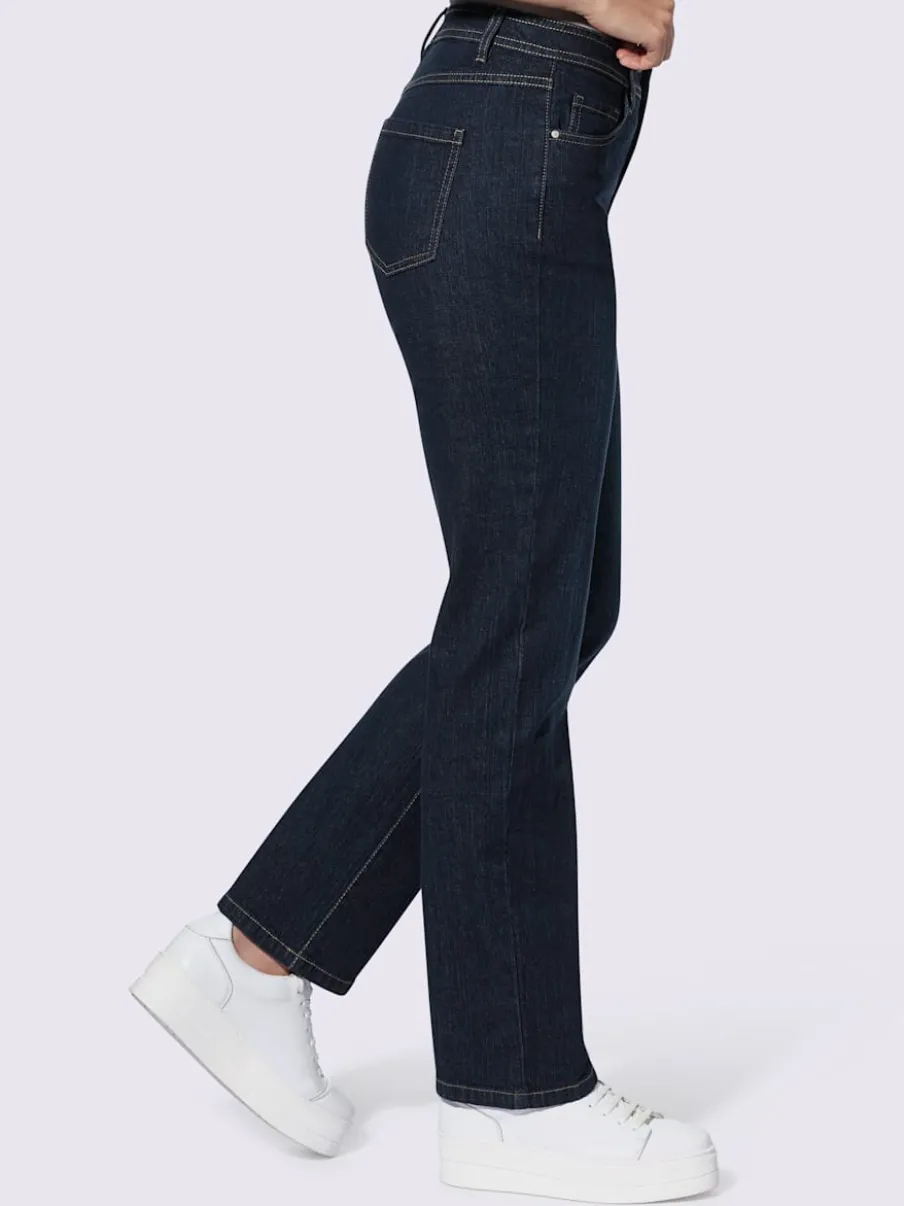 Jean à 5 poches légères en coton extensible indéformable