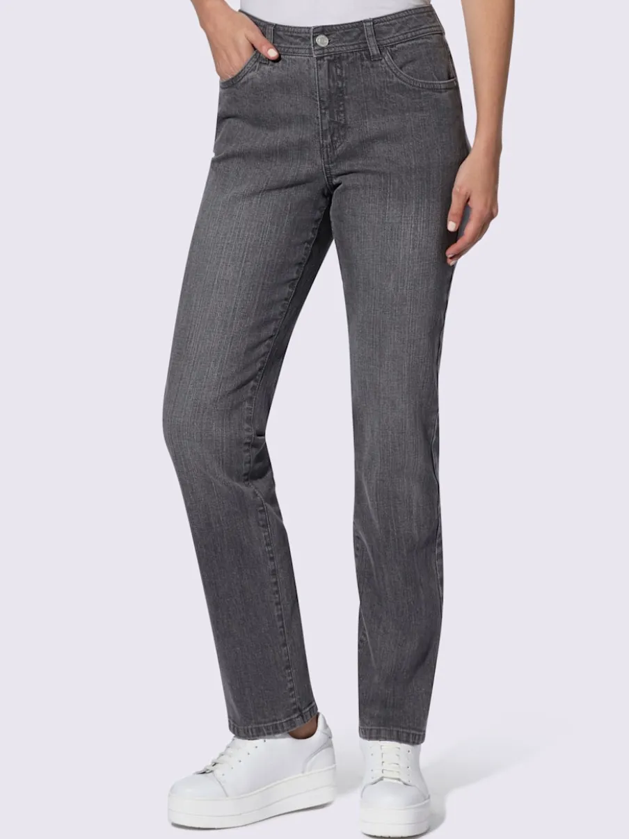 Jean à 5 poches légères en coton extensible indéformable