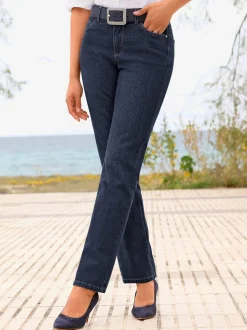 Jean à 5 poches légères en coton extensible indéformable