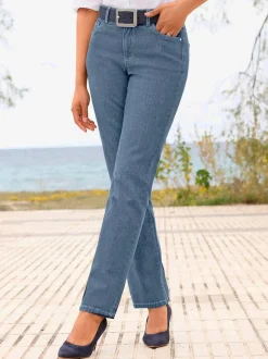 Jean à 5 poches légères en coton extensible indéformable