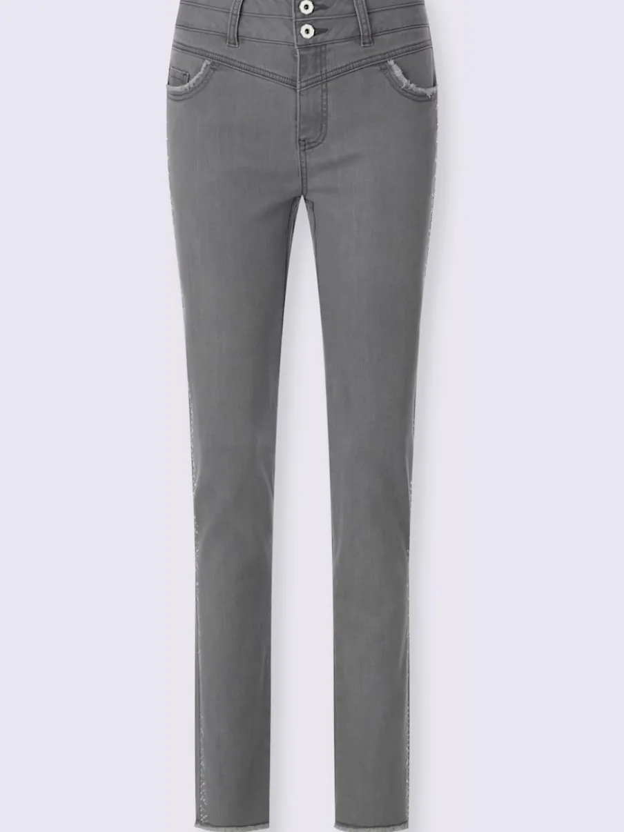 Jean 5 poches mélange coton et lyocell de qualité