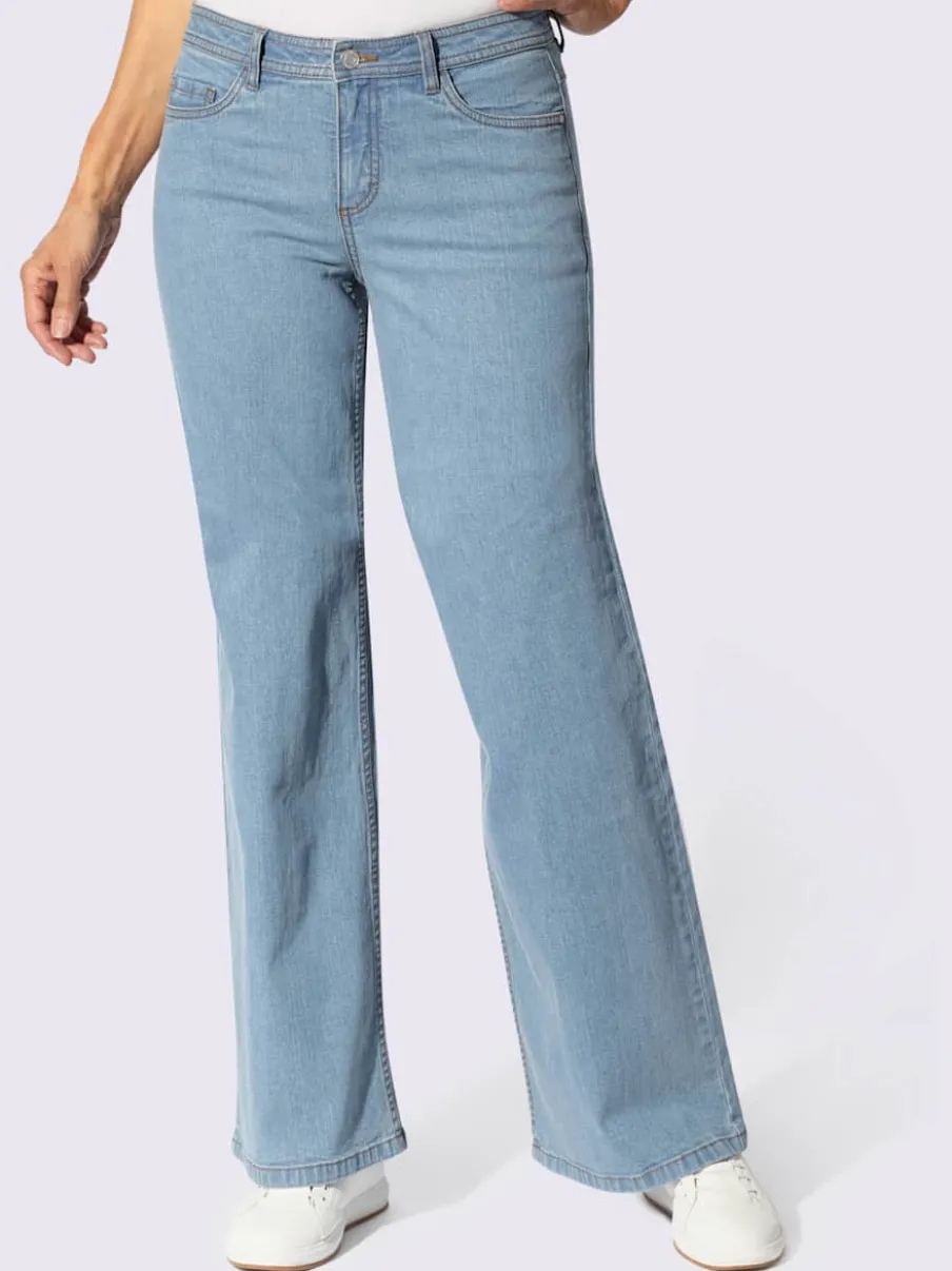 Jean 5 poches qualité coton extensible indéformable
