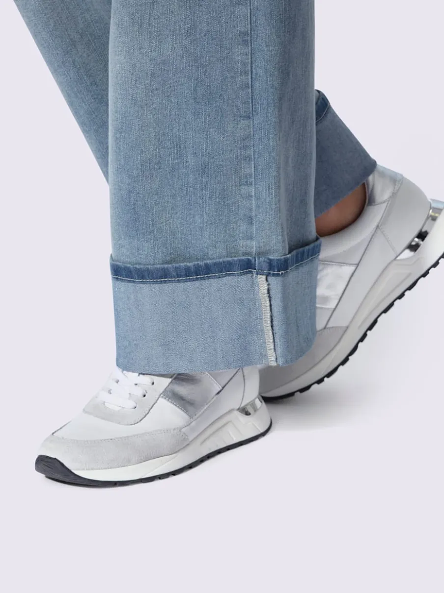 Jean 5 poches revers des jambes fixe