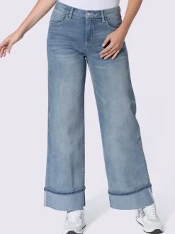 Jean 5 poches revers des jambes fixe