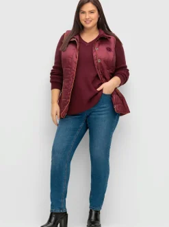 Jean 5 poches taille étroite, fesses et cuisses fortes