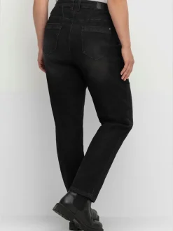 Jean 5 poches taille étroite, fesses et cuisses fortes