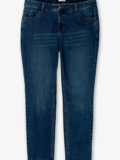 Jean 5 poches taille étroite, fesses et cuisses fortes