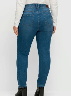 Jean 5 poches taille étroite, fesses et cuisses fortes