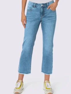 Jean push-up jambes évasées avec poches fantaisie brillantes