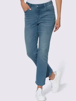Jean push-up taille haute moderne avec effet extensible