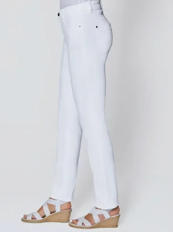 Jean skinny avec quatre poches et rivets décoratifs