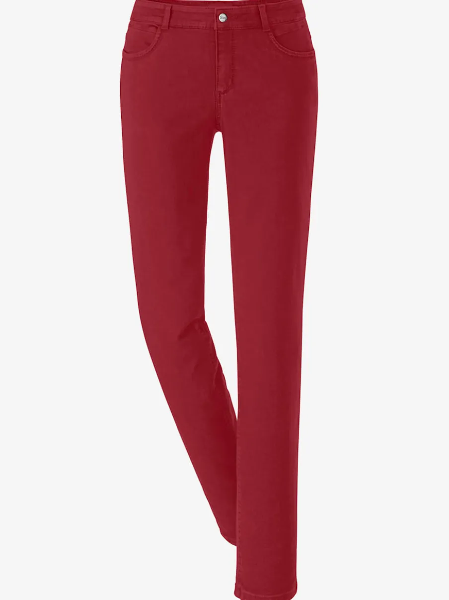 Jean skinny avec quatre poches et rivets décoratifs