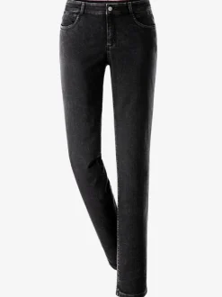 Jean skinny avec quatre poches et rivets décoratifs