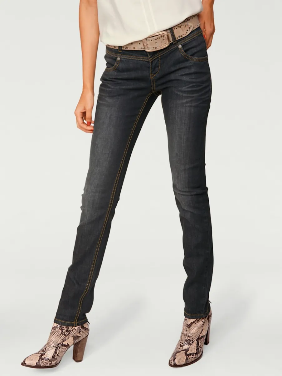 Jean skinny coupe skinny à poches fendues élastique slim