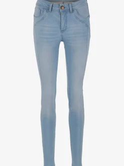 Jean skinny effet usé intégrant Power Mesh élasthanne.