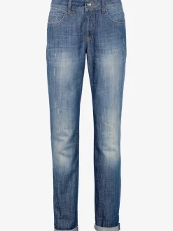 Jean skinny effet ventre plat avec matière élastique