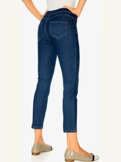 Jean 7/8 slim fit avec effets ventre plat idéalement ajusté