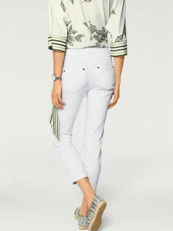 Jean 7/8 slim fit avec effets ventre plat idéalement ajusté