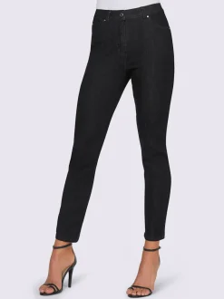 Jean 7/8 slim fit taille haute effet ventre plat