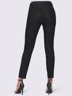 Jean 7/8 slim fit taille haute effet ventre plat