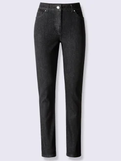 Jean 7/8 slim fit taille haute effet ventre plat