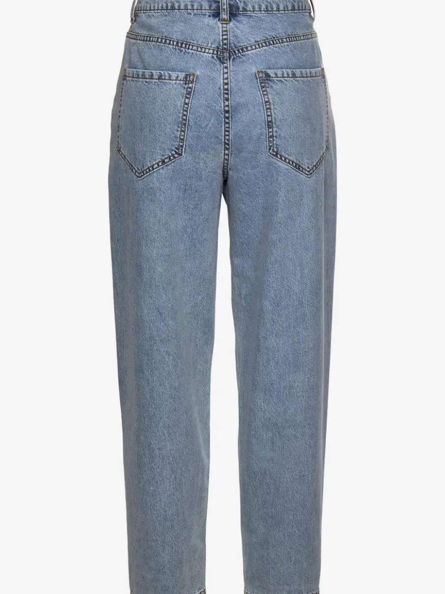Jeans relax-fit avec poches latérales en coton