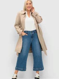 Jean 7/8 taille étroite et cuisses fortes