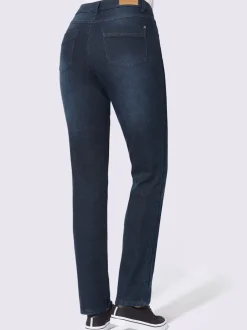Jean thermique avec doublure douce et ceinture gainante