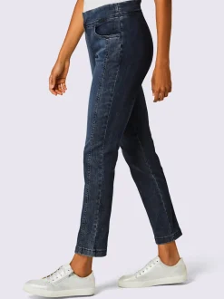 Jean très extensible avec ceinture élastique intérieure raffinée