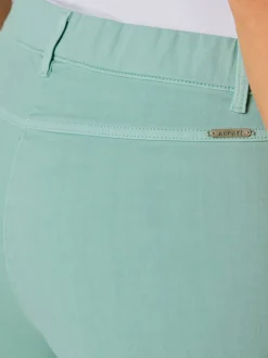 Jean 7/8 évasé avec ceinture invisible et poches confortables