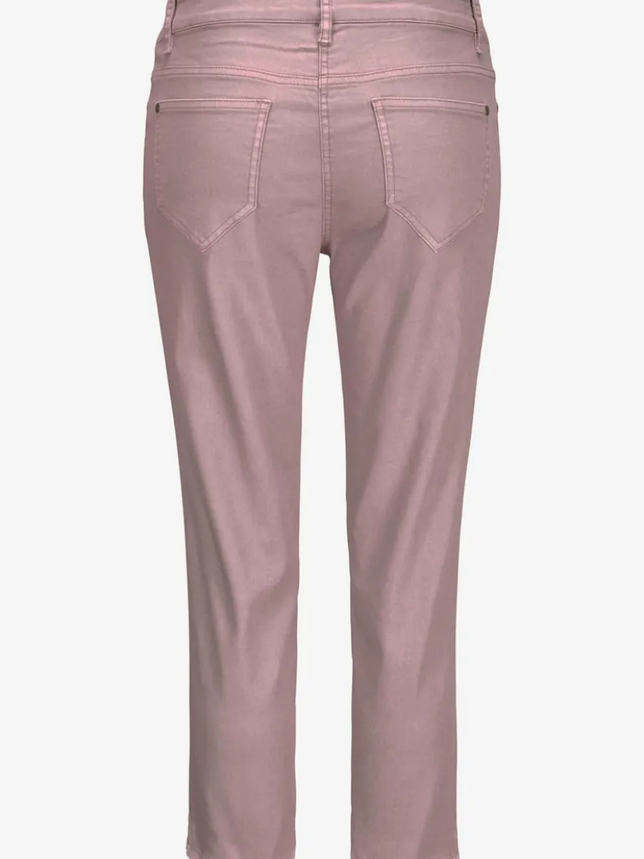 Jegging 7/8 coupe étroite avec poches décoratives et denim élastique