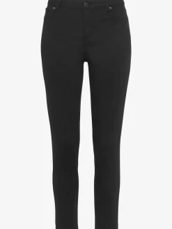 Jegging 7/8 coupe étroite avec poches décoratives et denim élastique