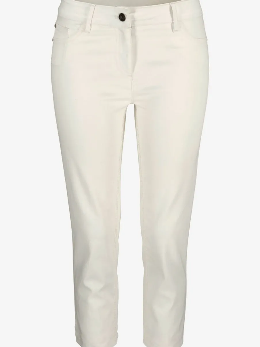 Jegging 7/8 coupe étroite avec poches décoratives et denim élastique