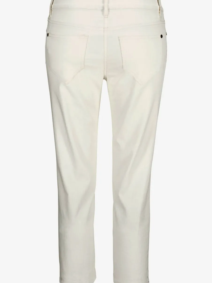 Jegging 7/8 coupe étroite avec poches décoratives et denim élastique
