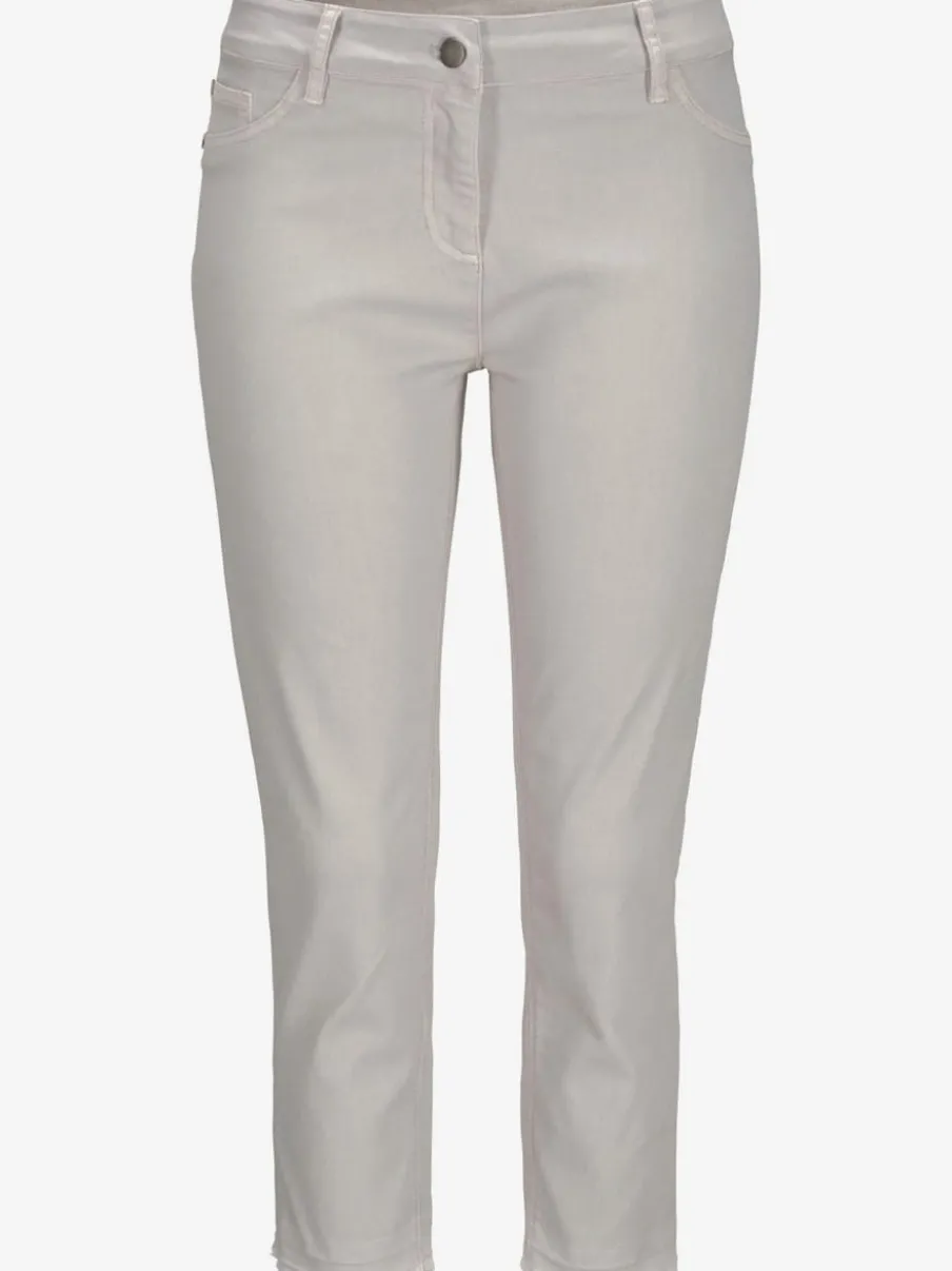 Jegging 7/8 coupe étroite avec poches décoratives et denim élastique