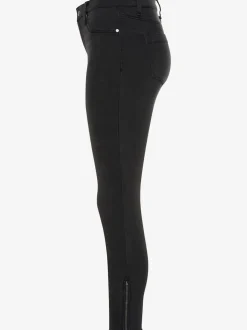Jegging en jean skinny avec ourlets effilochés et taille basse