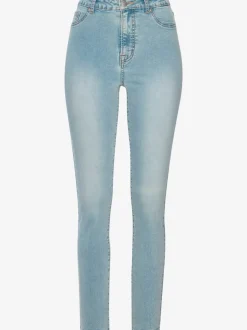 Jegging skinny taille haute en jean extensible avec 5 poches