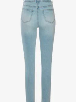 Jegging skinny taille haute en jean extensible avec 5 poches