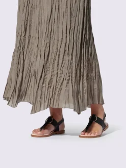 Jupe ample en tissu fluide avec effet froissé élégant