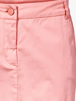 Jupe chino moderne droite en coton délavé stylisée