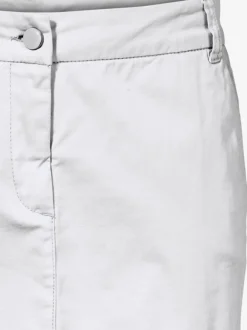 Jupe chino moderne droite en coton délavé stylisée