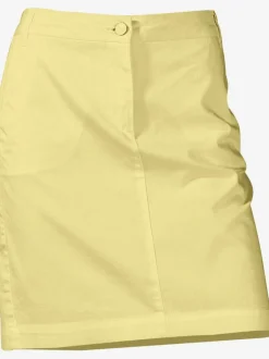 Jupe chino moderne droite en coton délavé stylisée