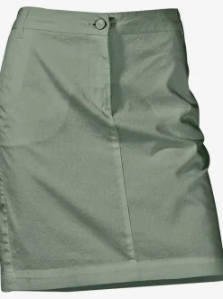 Jupe chino moderne droite en coton délavé stylisée