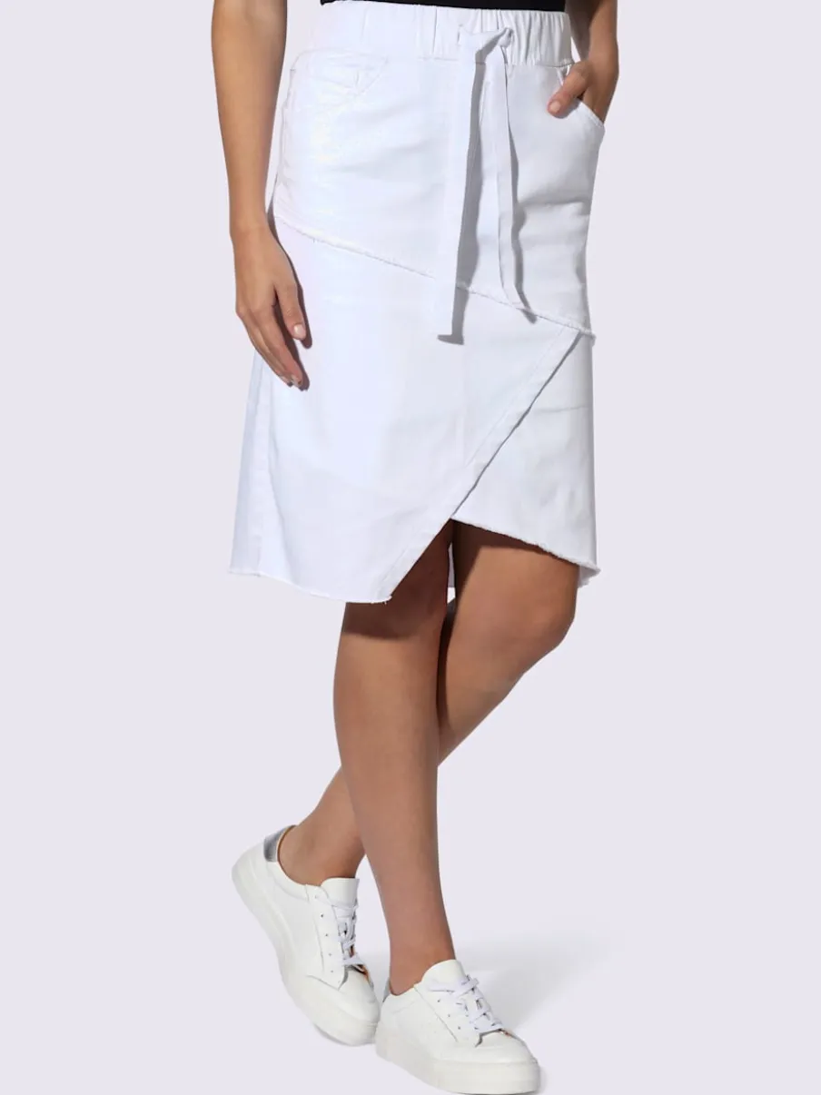 Jupe coton extensible confortable