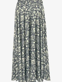 Jupe-culotte avec imprimé géométrique et jambes extra-larges