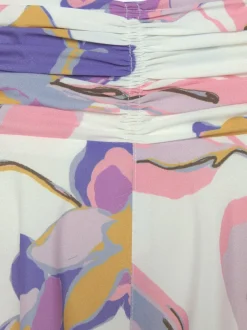 Jupe-culotte imprimée avec jambes extra-larges et matière fluide
